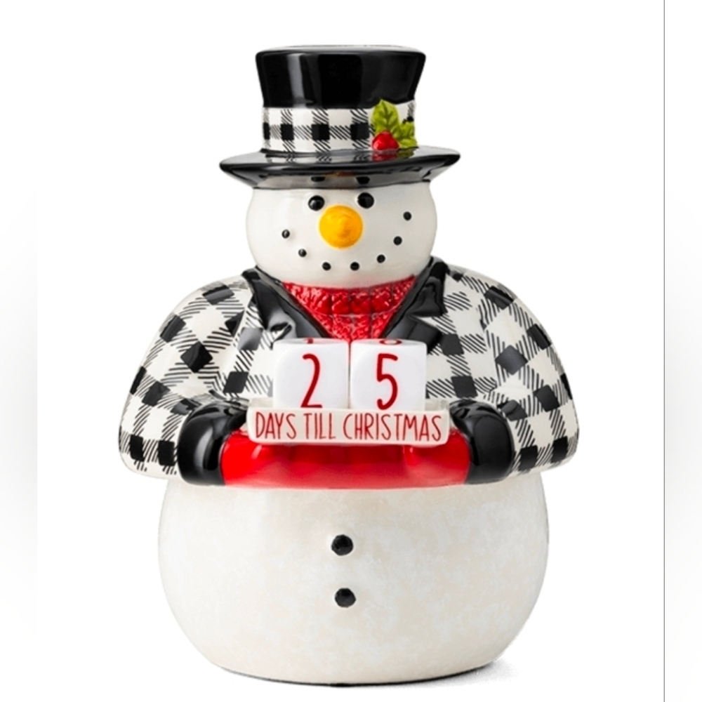 Scentsy Kickoff To Christmas Snowman Countdown Wax Melt Warmer Festive Winter